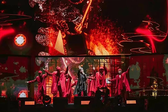 周杰伦新加坡演唱会，mile米乐集团大屏闪耀全场！